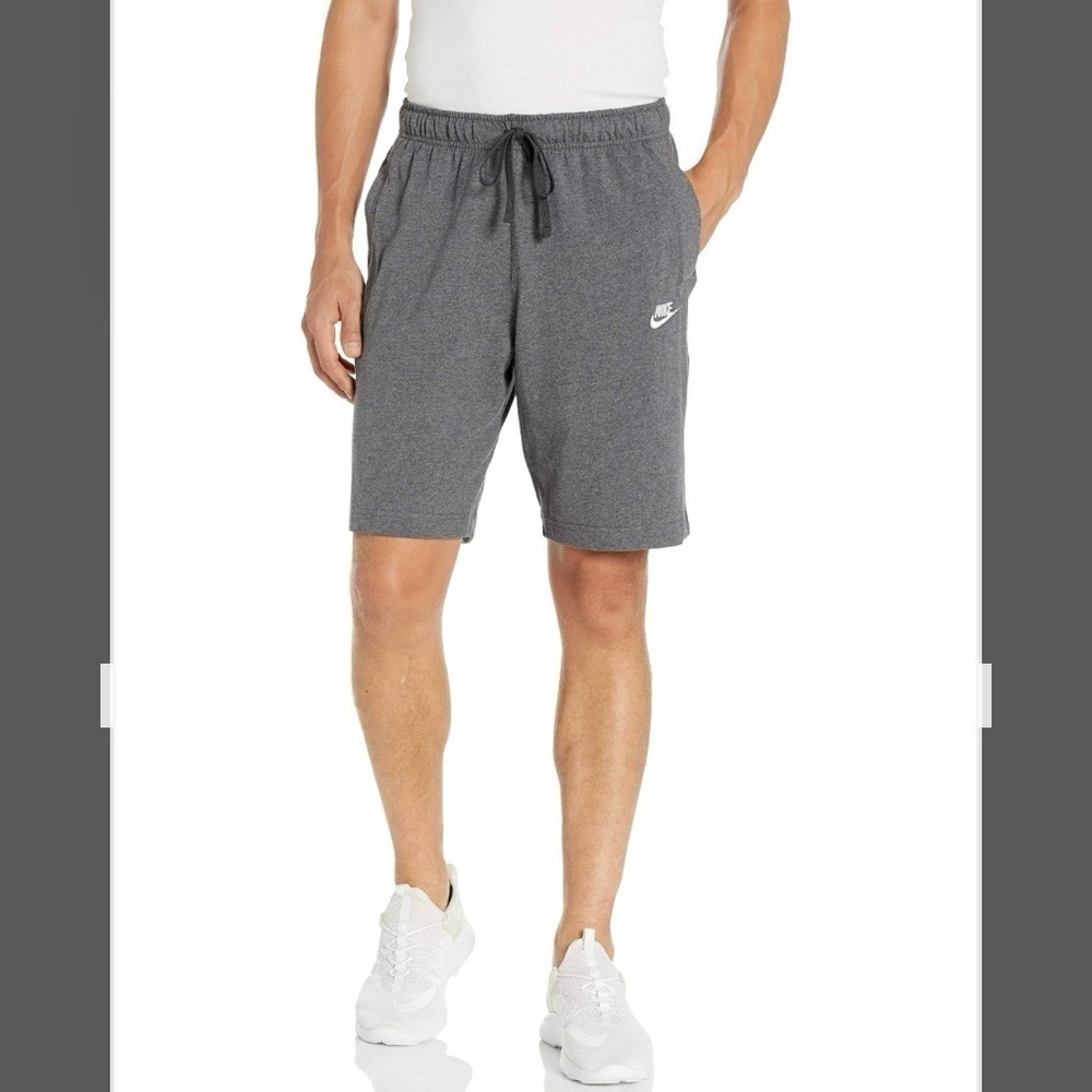 Nike Men's Shorts Standard Fit at Knee high in Gray Size S - Picture 2 of 10